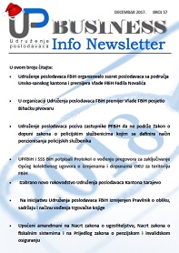 Newsletter broj 57 - Decembar 2017.