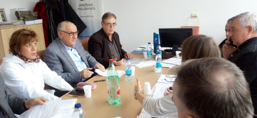 Sjednica UO Grupacije poslodavaca ZDK pri UPFBiH na kojoj se raspravljalo o materijalima za sjednicu ESV-a
