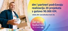 "Žar za budućnost": dm i partneri izdvajaju gotovo 90.000 KM za 20 projekata širom BiH